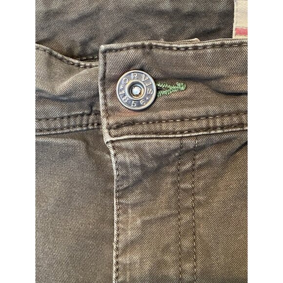 Orvis 5 Pocket Pants Men's 40x30 Greenish Brown Color Relaxed Fit Cotton - Picture 4 of 10